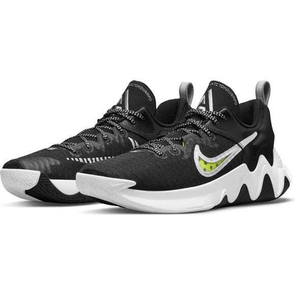 NIKE MEN\'S GIANNIS IMMORTALITY ATHLETIC BASKETBALL SHOES, BLACK/WHITE-WOLF GREY